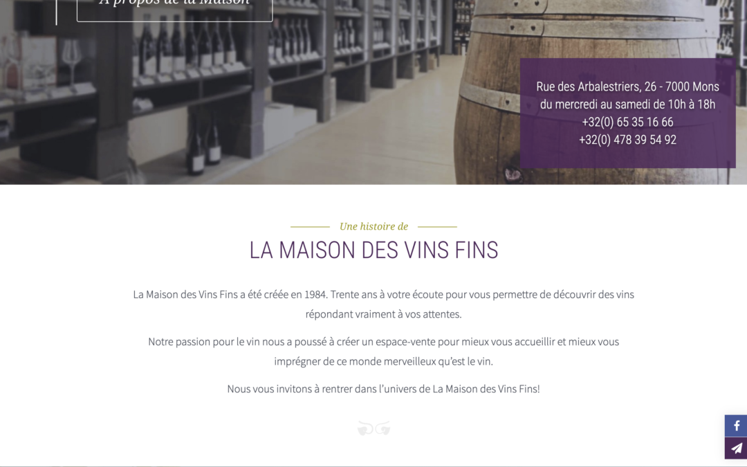 La Maison des Vins Fins – Gestion de réseaux sociaux
