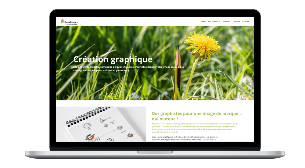web portfolio labelpages