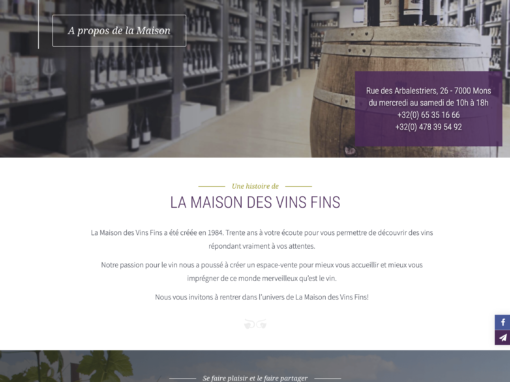 La Maison des Vins Fins – Gestion de réseaux sociaux